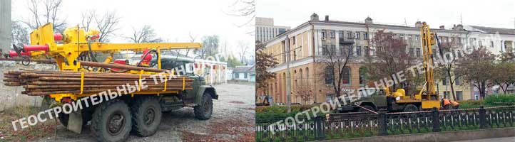 бурение скважин самоходной буровой установкой
